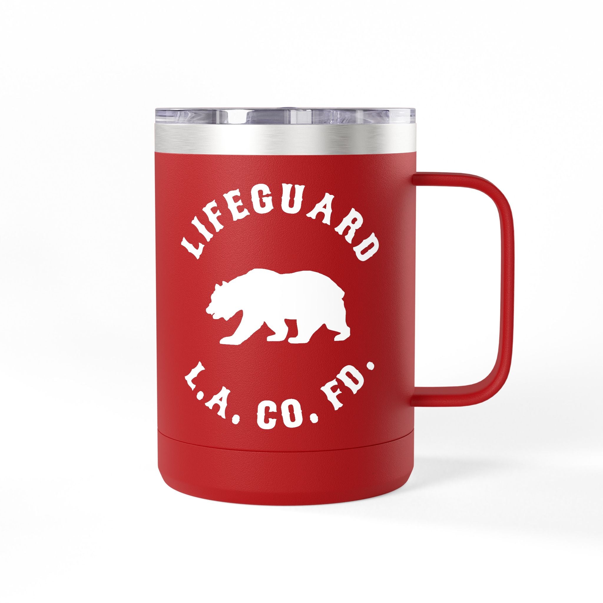 LIFEGUARD - Los Angeles County Fire Department Mug Tumbler, 15OZ.