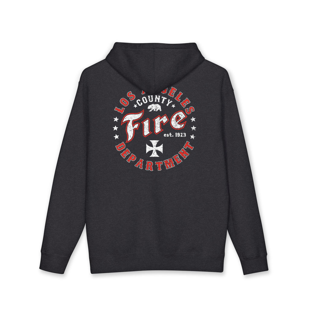 DISTRESSED CHARTER - Hooded Fleece - Los Angeles County Fire Department - Firefighter