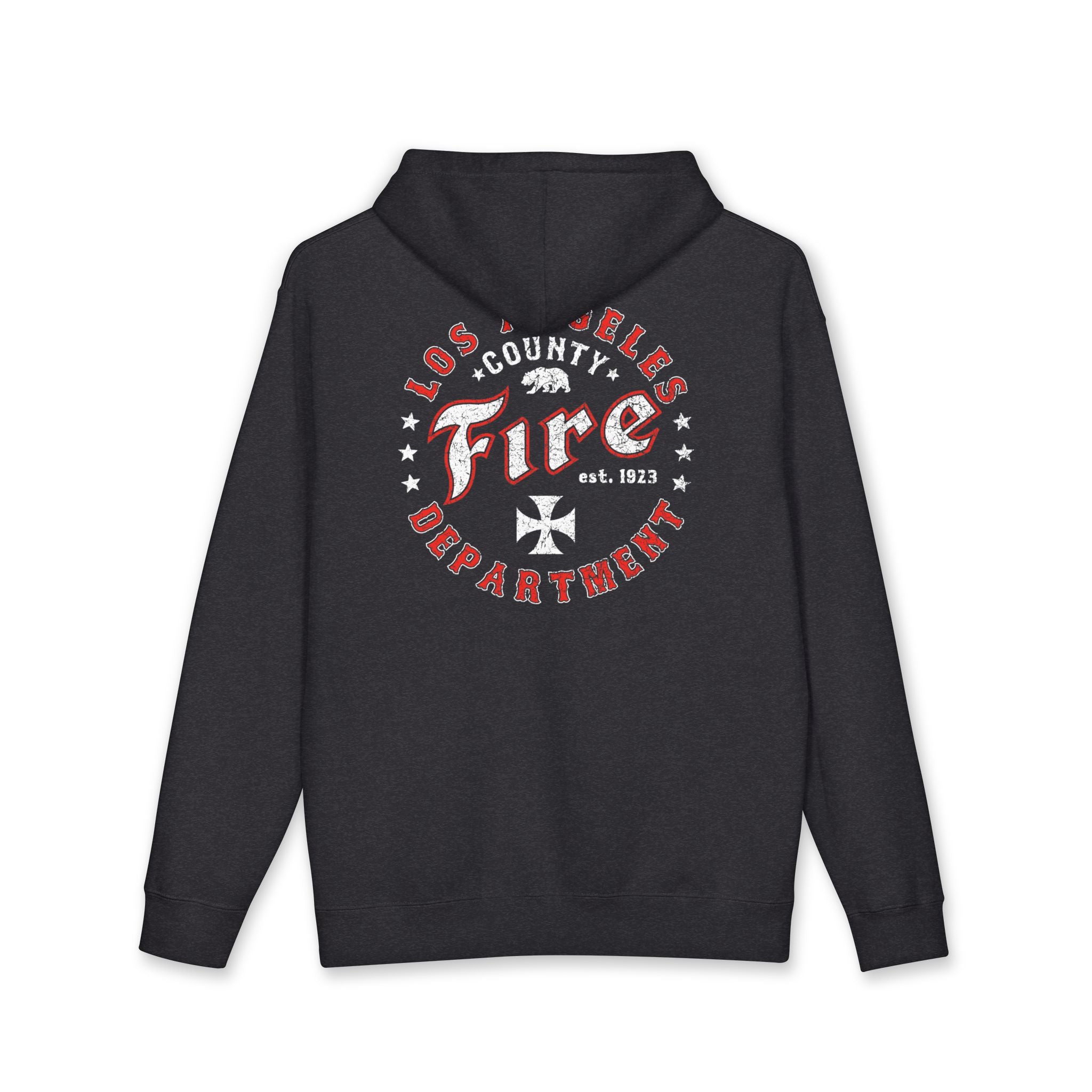 DISTRESSED CHARTER - Hooded Fleece - Los Angeles County Fire Department - Firefighter