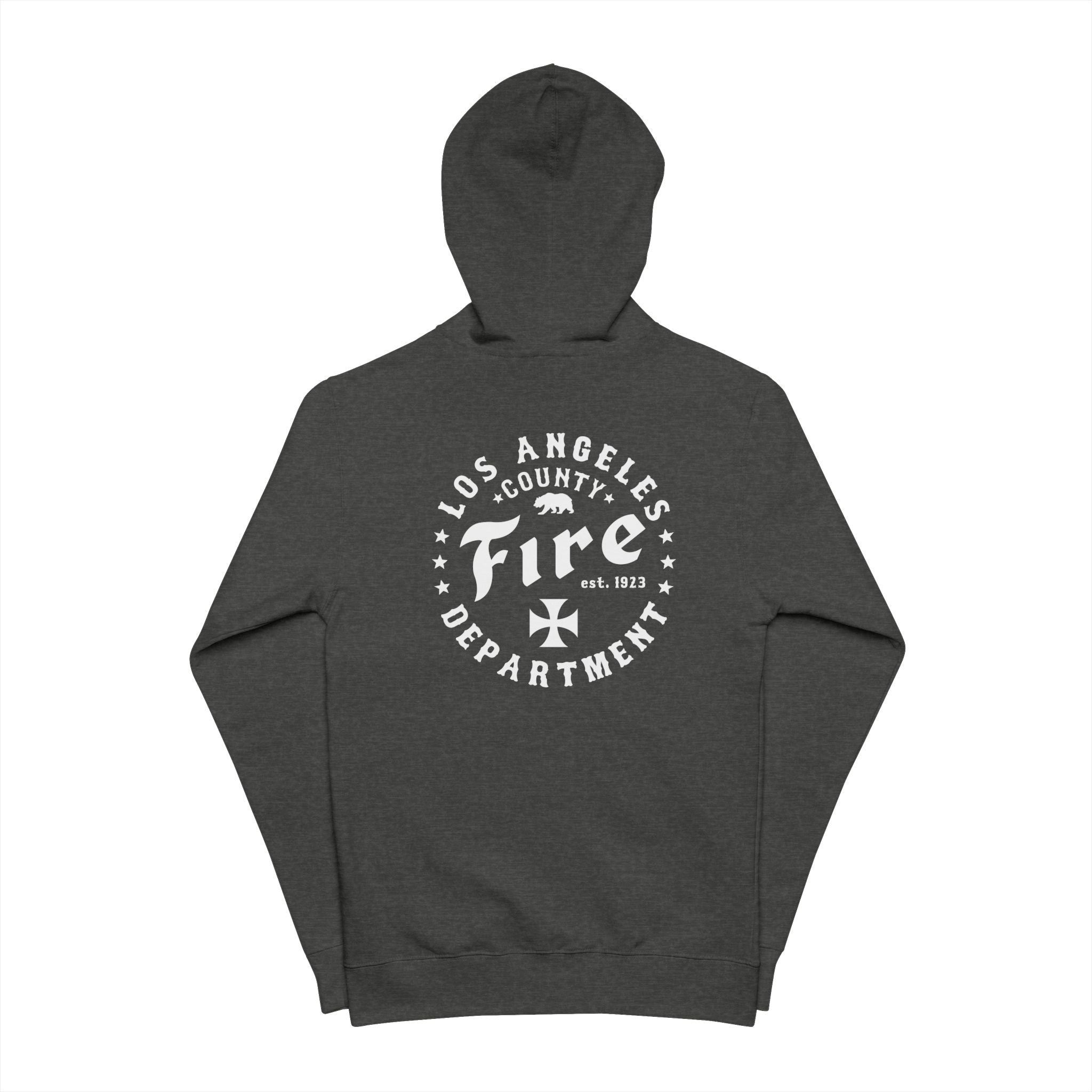 CHARTER - Firefighter Zip Hooded Fleece - Los Angeles County Fire Department - Firefighter