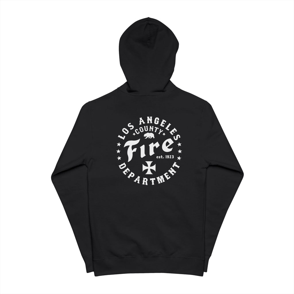 CHARTER - Firefighter Zip Hooded Fleece - Los Angeles County Fire Department - Firefighter
