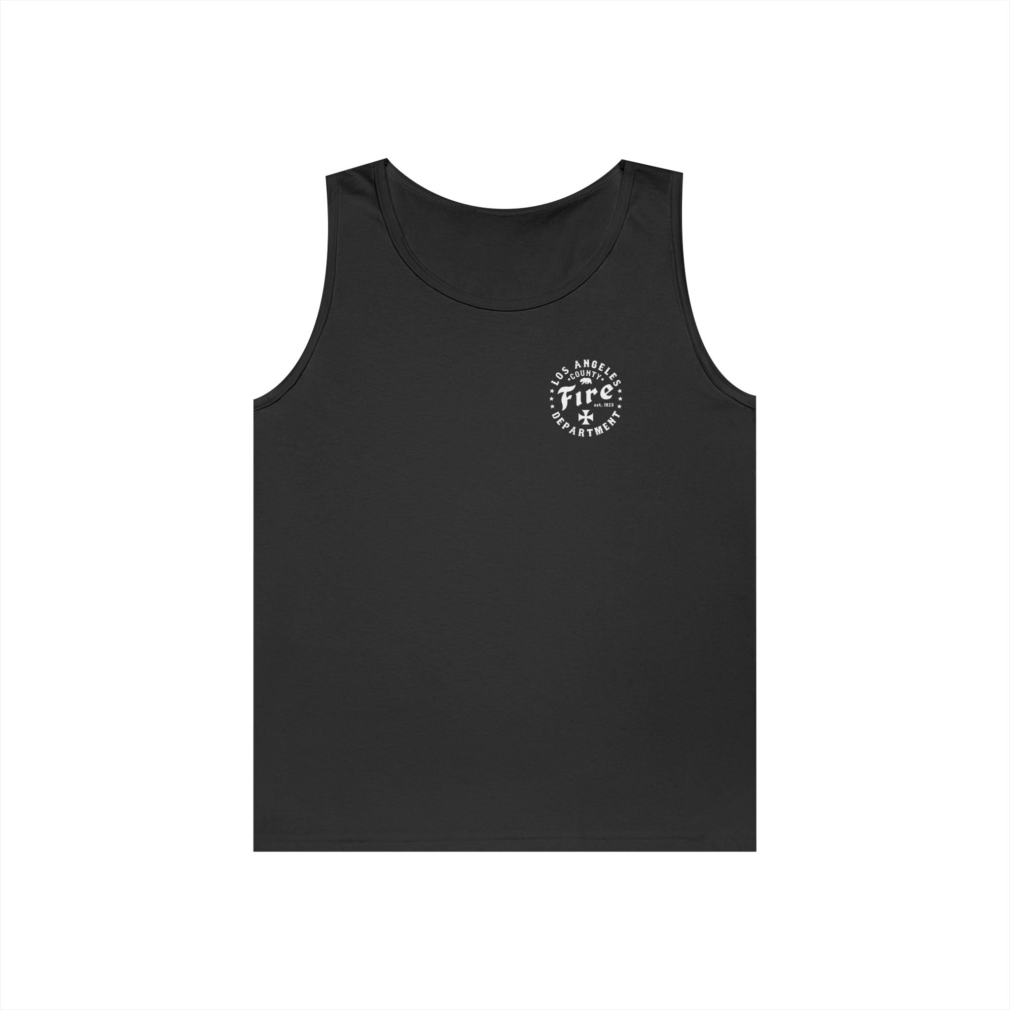 LACOFD firefighter tank top front design