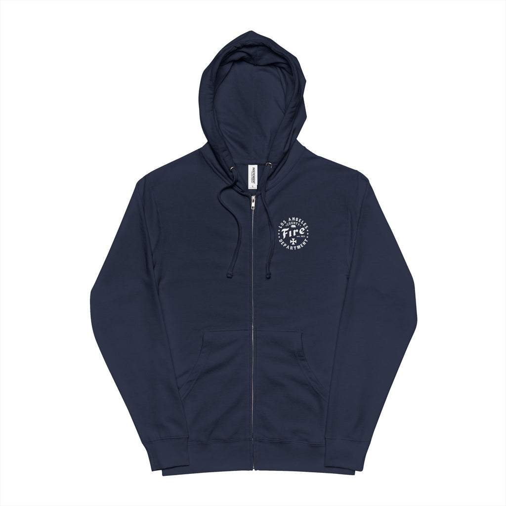 CHARTER - Firefighter Zip Hooded Fleece - Los Angeles County Fire Department - Firefighter