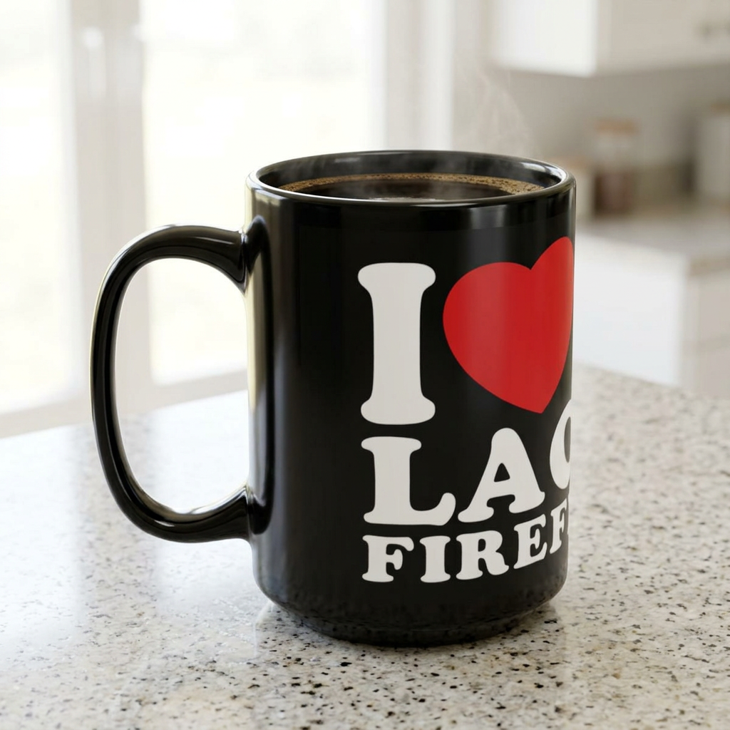 FIREFIGHTER LOVE - Coffee Mug- Los Angeles County Fire Department - Firefighter