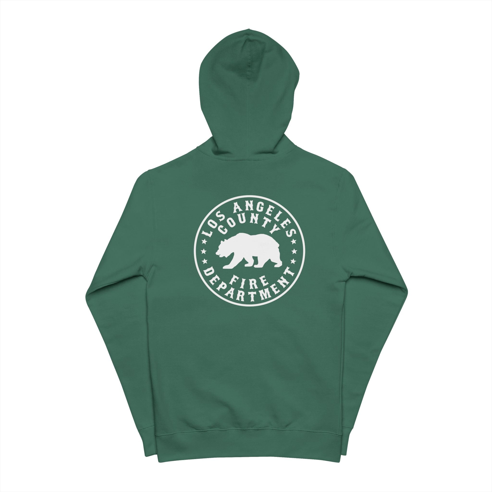BEAR CRAWL- Firefighter Zip Hooded Fleece - Los Angeles County Fire Department - Firefighter