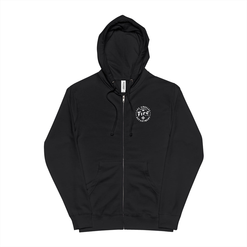 CHARTER - Firefighter Zip Hooded Fleece - Los Angeles County Fire Department - Firefighter