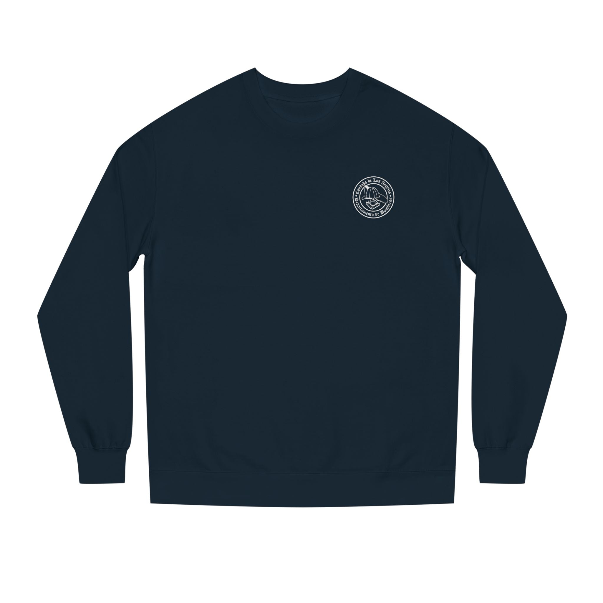 LACOFD firefighter crew neck fleece front view